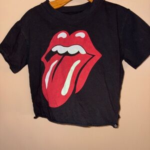 Rolling Stones girls crop tee large 10/12